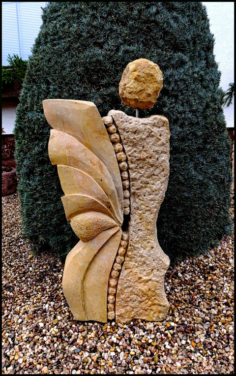 SOCHA Z PÍSKOVCE  - *PRAMEN ŽIVOTA* plastika socha skulptura zahradní socha socha z pískovce exteriérová socha socha do zahrady. sochy z pískovce 