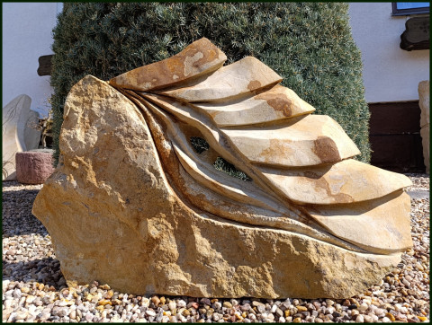 SOCHA - * POODKRYTÉ TAJEMSTVÍ XXL* plastika socha skulptura zahradní socha socha z pískovce exteriérová socha socha do zahrady. sochy z pískovce 
