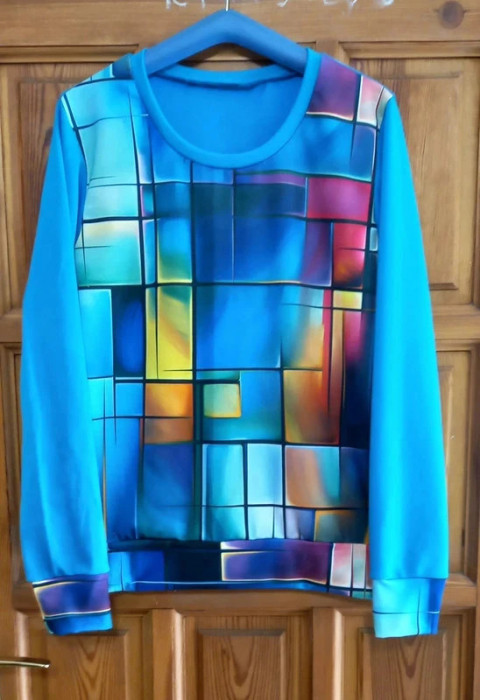 Mikina - káro, velikost L ~ SLEVA ~ mikina 