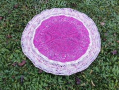 pletený polštář sluníčko