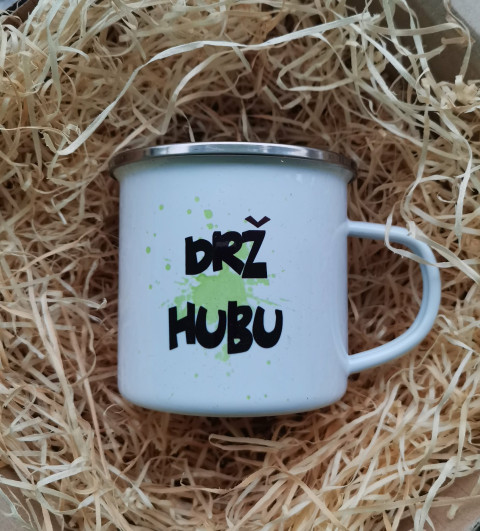 Plecháček hrnek hrneček text tisk plecháček potištěný vtipná hláška 