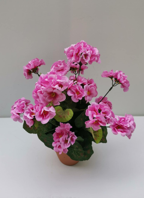 Umělé muškáty dekorace květiny umělé muškáty pelargonie na parapet 
