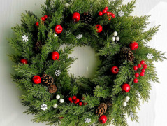 Věnec na dveře podzim, zima