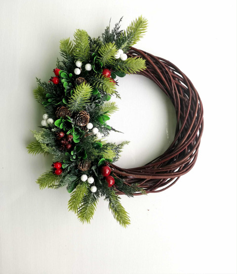 Věnec na dveře, podzim, zima věnec na dveře zimní dekorace zimní věnec  Věnec na dveře, podzim, zima věnec na dveře zimní dekorace zimní věnec