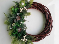 Věnec na dveře , modrý