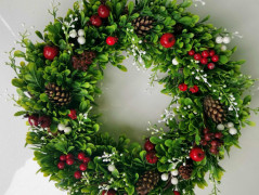 Věnec na dveře podzim, zima