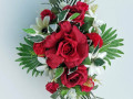 Květinová dekorace- červené růže