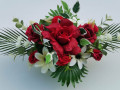 Květinová dekorace- červené růže