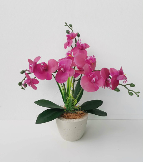 Umělá orchidej dekorace orchidej květina kytka dekorace na stůl pokojová umělá orchidej 