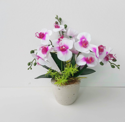 Umělá orchidej dekorace orchidej květina kytka dekorace na stůl pokojová umělá orchidej 