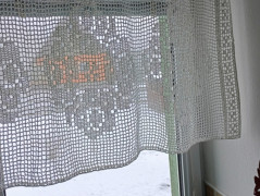 záclonka - šachovnice