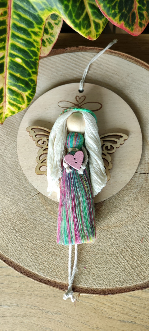 Víla - Nekonečná láska - blond víla láska barvy macramé 