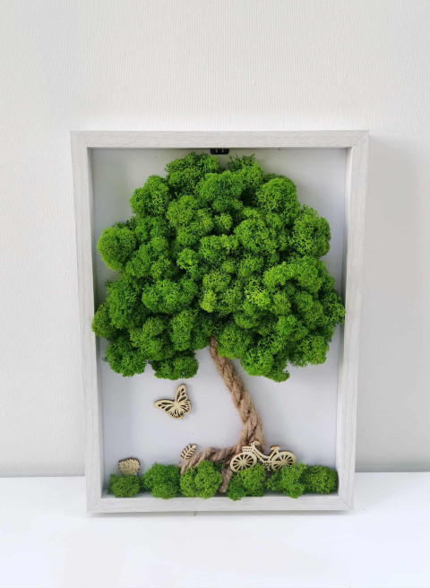 Mechový obrázek 20x30 mechová dekorace strom života so 