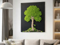 Mechový obraz, strom 60x80 cm