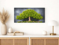Mechový obrázek, srdce 21,5x21,5