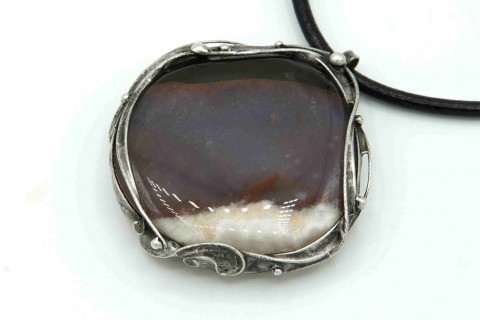 Síla v kameni (sardonyx) náhrdelník přívěsek kámen talisman amulet sardonyx 