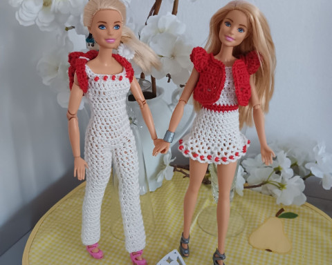 Barbie - obleček na panenku panenka klobouček barbie 