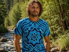 Batik.tričko 2XL -U lesního pramene