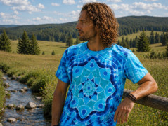 Batikované tričko XL - Svítání