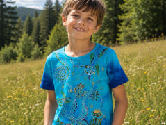 Batikované tričko XL - Svítání