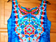 Batik.tričko  - Moře kvete