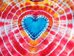 Batik.tričko  - Moře kvete