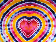 Batik.tričko  - Moře kvete