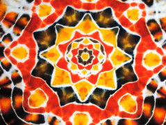 Batik.tričko  - Moře kvete