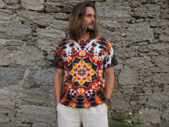 Batik. tričko XL - Lesní pramen