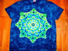 Batik.tričko  - Moře kvete