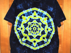 Batik.tričko  - Moře kvete