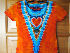 Batik.tričko  - Moře kvete