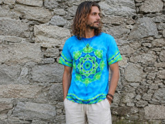 Batik.tričko  - Moře kvete