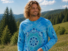 Batik.tričko XXL - Blankytné nebe