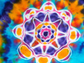 Batik. tričko M/L - Tropické léto