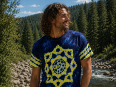 Batik. tričko M/L - Tropické léto