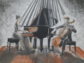 Hudba na klavír a cello