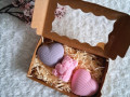 Něžný dekorativní mýdlový set Heart