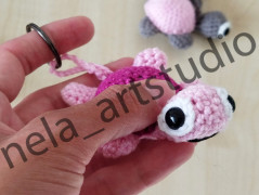 Náramek hvězda lososový