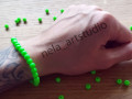 Náramek kulička zelený