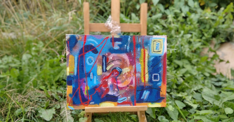 Modrá abstrakce  Modrá abstrakce