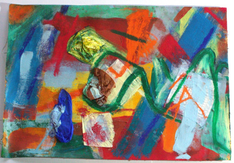 Abstrakce na plátně 