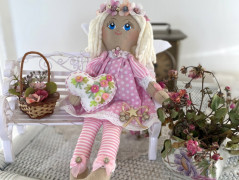 Maxi sukně dvouvrstvá lněná+šátek