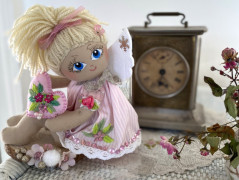 Maxi sukně dvouvrstvá lněná+šátek