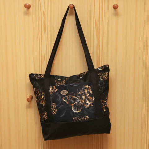 taška - kabelka - zlatý motýl kabelka dárek taška dáreček praktická do práce pro maminku pro babičku nepromokavá pro volný čas pevná taška 