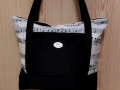 Taška-kabelka - noty s černou 2