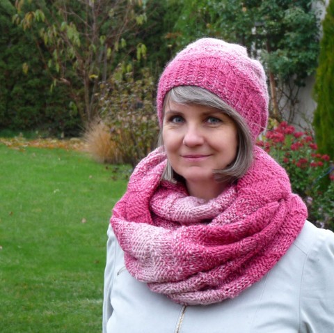 Vlněná souprava - malinová originální růžová čepice elegantní pletený pletení sada souprava zimní vlna pletená originál nákrčník romantická vlněná malinová handmade set teploučká ombre  Vlněná souprava - malinová originální růžová čepice elegantní pletený pletení sada souprava zimní vlna pletená originál nákrčník romantická vlněná malinová handmade set teploučká ombre