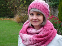 Pletený set v barvě mechu a hořčice