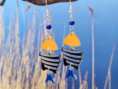 Pletený set v barvě mechu a hořčice