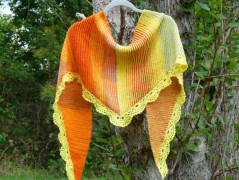 Pletený set v barvě mechu a hořčice